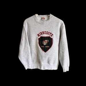 Vintage Nutmeg Mills University Of Minnesota Golden Gophers Sweatshirt Medium